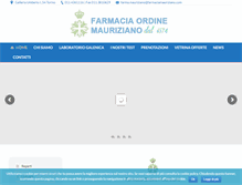 Tablet Screenshot of farmaciamauriziano.com